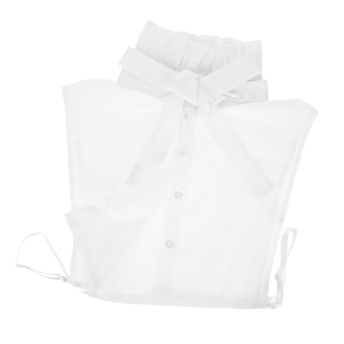 NUOBESTY Abnehmbarer Damen Blusenkragen Weiß Rüschen Schleifen Kragen Eleganter Einsatz für Herbst Winter Stilvolles Layering Zubehör NUOBESTY Abnehmbarer Damen Blusenkragen Weiß Rüschen Schleifen Kragen Eleganter Einsatz für Herbst Winter Stilvolles Layering Zubehör von NUOBESTY