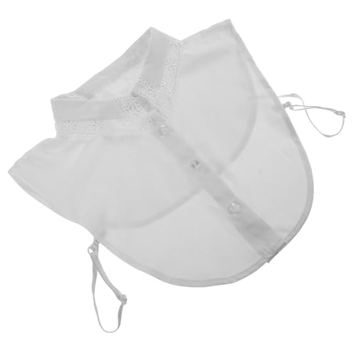 NUOBESTY Abnehmbarer Damen Fake Collar mit Spitzenverzierung Modischer Teil Blusenkragen mit Hohldesign Vielseitiger Einsatz für Pullover und Hemden Weißer Einsatz für Stilbewusste Frauen NUOBESTY Abnehmbarer Damen Fake Collar mit Spitzenverzierung Modischer Teil Blusenkragen mit Hohldesign Vielseitiger Einsatz für Pullover und Hemden Weißer Einsatz für Stilbewusste Frauen von NUOBESTY
