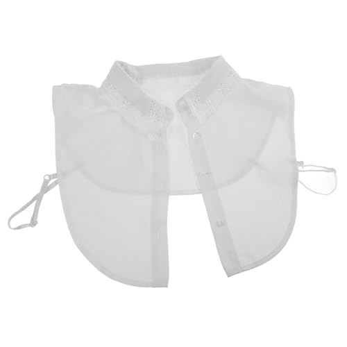 NUOBESTY Abnehmbarer Damen Fake Kragen mit Eleganter Spitzenverzierung Weicher Komfortabler Einsatz All Match Blusenkragen Weiß Stilvoller DIY Hemdkragen für Modische Outfits NUOBESTY Abnehmbarer Damen Fake Kragen mit Eleganter Spitzenverzierung Weicher Komfortabler Einsatz All Match Blusenkragen Weiß Stilvoller DIY Hemdkragen für Modische Outfits von NUOBESTY