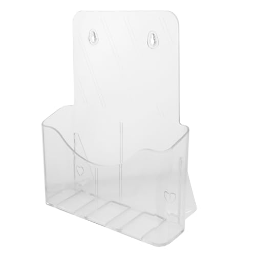 NUOBESTY Acryl Dokumentenhalter Wandmontage Transparent Abs Material Büro Magazinhalter Wandbefestigung Einfache Aufbewahrung Einzelfach Organizer für Zeitschriften und Papiere NUOBESTY Acryl Dokumentenhalter Wandmontage Transparent Abs Material Büro Magazinhalter Wandbefestigung Einfache Aufbewahrung Einzelfach Organizer für Zeitschriften und Papiere von NUOBESTY