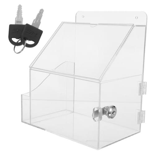 NUOBESTY Acryl Wahlurne mit Schloss und Schlitz Transparente Spendenbox für Büro und Veranstaltungen Vielseitige Vorschlags und Sammelbox für Feedback Fundraising Charity und Abstimmungen NUOBESTY Acryl Wahlurne mit Schloss und Schlitz Transparente Spendenbox für Büro und Veranstaltungen Vielseitige Vorschlags und Sammelbox für Feedback Fundraising Charity und Abstimmungen von NUOBESTY