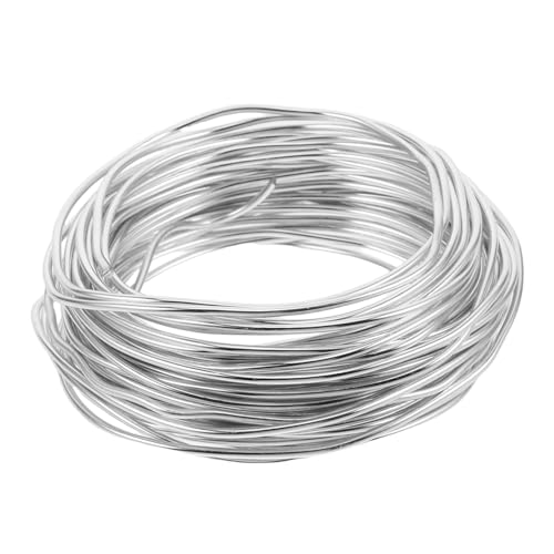 NUOBESTY Aluminium Draht für Bastelprojekte Flexibler Schmuckdraht Modellierdraht und Garten Dekorationen Silber für Diy Jewelry und Kreative Kunstwerke NUOBESTY Aluminium Draht für Bastelprojekte Flexibler Schmuckdraht Modellierdraht und Garten Dekorationen Silber für Diy Jewelry und Kreative Kunstwerke von NUOBESTY