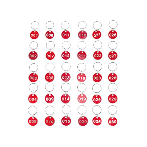 NUOBESTY Aluminium Nummerierte Tags mit Schlüsselanhängern 1 Satz Rot Nummer 1-30 Nummer Id Tags Schlüsselanhänger Schlüsselanhänger Tragbare Gepäck Id Tags Schlüsselanhänger Etiketten NUOBESTY Aluminium Nummerierte Tags mit Schlüsselanhängern 1 Satz Rot Nummer 1-30 Nummer Id Tags Schlüsselanhänger Schlüsselanhänger Tragbare Gepäck Id Tags Schlüsselanhänger Etiketten von NUOBESTY