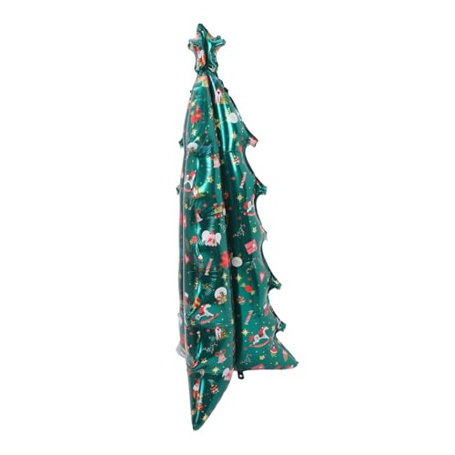 NUOBESTY Aufblasbare Weihnachtsbaumballons Weihnachtsbaumballon Für Partys Urlaubsballerdekoration Weihnachtsfeier Ballon Dekoration Aluminiumfolie Grün von NUOBESTY