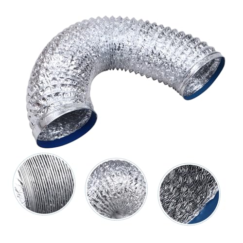 NUOBESTY Auspuff Küchenzubehör Flexibler Luftkanal Entlüftungsschlauch Zweilagiger Teleskopkanal Silver Aluminiumfolie NUOBESTY Auspuff Küchenzubehör Flexibler Luftkanal Entlüftungsschlauch Zweilagiger Teleskopkanal Silver Aluminiumfolie von NUOBESTY