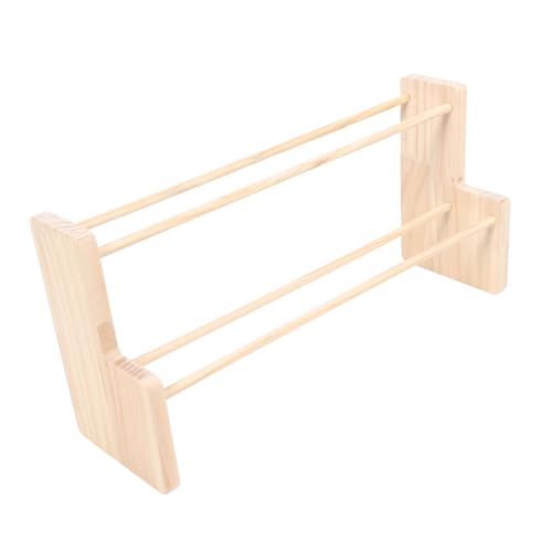 NUOBESTY Bandspender Holz Bandaufbewahrungsregal Organizer Rack Geschenkpapier Organizer Bandhalter R20142167Y von NUOBESTY