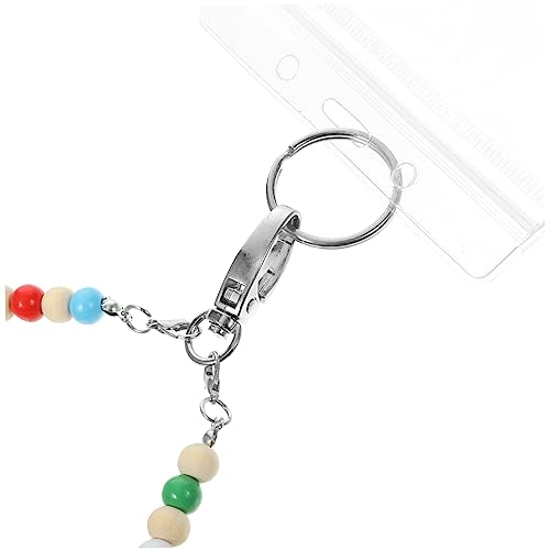 NUOBESTY Beaded Lanyard Halterung Bunte Holzperlen Halskette Vielseitiges Ausweishülle Schlüsselband Modischer Anhänger für Mitarbeiter Studenten Pflegepersonal Leicht und Kompakt NUOBESTY Beaded Lanyard Halterung Bunte Holzperlen Halskette Vielseitiges Ausweishülle Schlüsselband Modischer Anhänger für Mitarbeiter Studenten Pflegepersonal Leicht und Kompakt von NUOBESTY