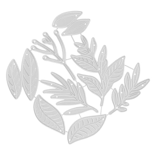 NUOBESTY Blattförmige Stanzform Kohlenstoffstahl für Diy Scrapbooking und Kartenherstellung Vielseitige Stanzschablone für Fotoalben und Bastelprojekte von NUOBESTY