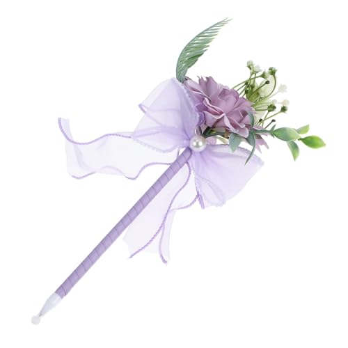 NUOBESTY Blumenstrauß Kugelschreiber mit Langem Griff Dekorativer Schreibstift mit Künstlichen für Hochzeiten Muttertag und Lifelike Design Zuhause und Büro von NUOBESTY