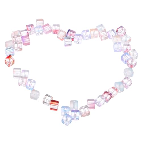 NUOBESTY Bunte Glasperlen Diy Bastelset Tüten mit Handgefertigten Schmuckperlen für Armbänder und Ohrringe Vielseitige Bastelperlen von NUOBESTY