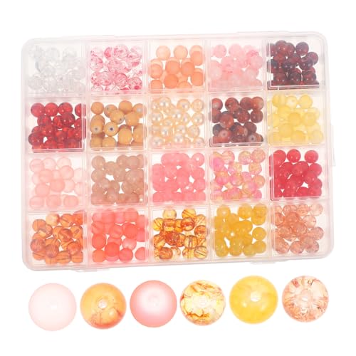 NUOBESTY Bunte Glasperlen mit Großem für Schmuckherstellung Runde Perlen für DIY Armbänder Halsketten Ohrringe Fach Sortiert im Aufbewahrungsbox Farbenfrohe Bastelperlen NUOBESTY Bunte Glasperlen mit Großem für Schmuckherstellung Runde Perlen für DIY Armbänder Halsketten Ohrringe Fach Sortiert im Aufbewahrungsbox Farbenfrohe Bastelperlen von NUOBESTY