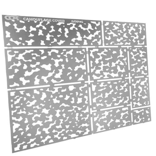 NUOBESTY Camo Schablone für Sprühfarbe Dekorative Malvorlagen für DIY Projekte Waschbare Malschablonen für Mehr Feste und NUOBESTY Camo Schablone für Sprühfarbe Dekorative Malvorlagen für DIY Projekte Waschbare Malschablonen für Mehr Feste und von NUOBESTY