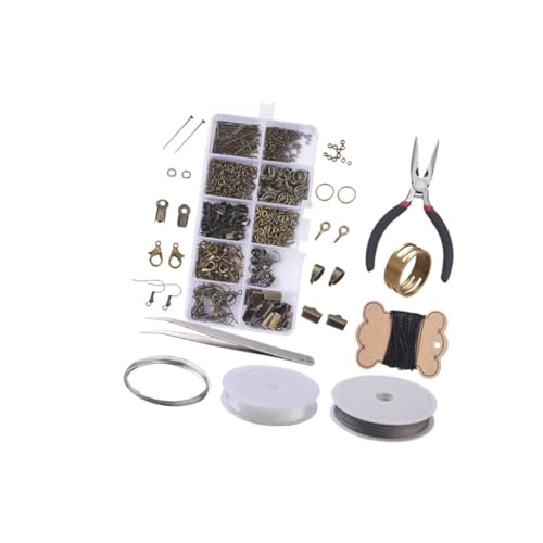 NUOBESTY DIY Metall Ohrstecker Zubehör Set Antikgrün Werkzeug Leichtes Metall Hautfreundlich für Frauen zu Geburtstag Hochzeit Valentinstag Vielseitig für Alltag und Party von NUOBESTY