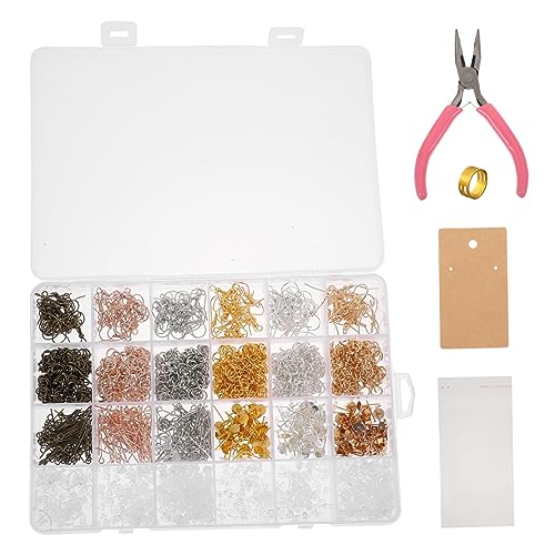 NUOBESTY DIY Ohrring Zubehör mit Ohrringhaken Öffnungsringen Pinzette Displaykarten und Transparenten Beuteln für Schmuckherstellung und Bastelbedarf NUOBESTY DIY Ohrring Zubehör mit Ohrringhaken Öffnungsringen Pinzette Displaykarten und Transparenten Beuteln für Schmuckherstellung und Bastelbedarf von NUOBESTY