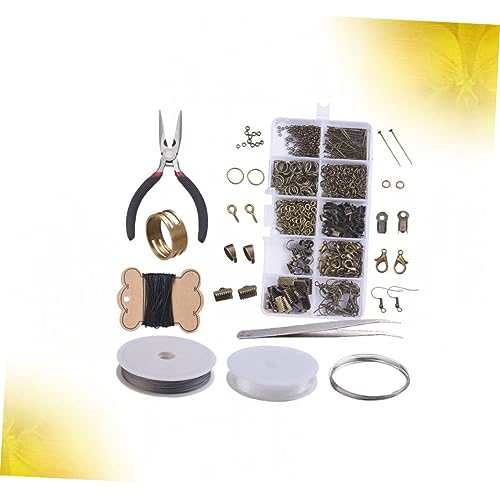 NUOBESTY DIY Ohrstecker Zubehör Set aus Metall Handgefertigte Ohrring Bastelmaterialien Antikgrün Werkzeug Leicht und Hautfreundlich für Schmuckherstellung und Geschenkideen von NUOBESTY
