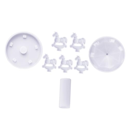 NUOBESTY DIY Silikonform für Karussell Deko Gießform Epoxidharz Bastelset Wiederverwendbar Praktisch Robust für Individuelle Karussell ornamente Geschenkidee für DIY fans von NUOBESTY