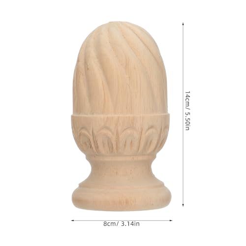 NUOBESTY Dekorative Ananas, unbehandeltes Holz-Endstück: Basteln, unbemalte Baluster-Aufsätze für Treppen, Bettpfosten, Fahnenmastdübel, DIY-Zaun, dekorativer Tipp NUOBESTY Dekorative Ananas, unbehandeltes Holz-Endstück: Basteln, unbemalte Baluster-Aufsätze für Treppen, Bettpfosten, Fahnenmastdübel, DIY-Zaun, dekorativer Tipp von NUOBESTY