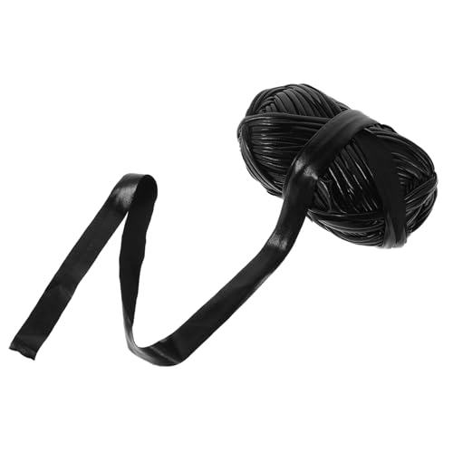 NUOBESTY Diy Handtaschen Material Kunstleder Bastelgarn für Kreative Köpfe Geeignet für Schulter und Umhängetaschen Schwarzes Garn für Trendige Diy Projekte von NUOBESTY