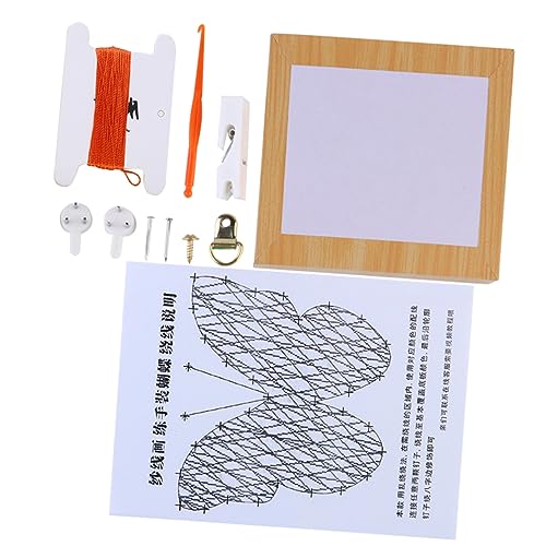 NUOBESTY Diy Nagelwicklung Set mit Schmetterlingsmuster Bastelmaterial für Wanddekoration Kreative Diy Kunsthandwerksprojekte für Bastelfreunde NUOBESTY Diy Nagelwicklung Set mit Schmetterlingsmuster Bastelmaterial für Wanddekoration Kreative Diy Kunsthandwerksprojekte für Bastelfreunde von NUOBESTY