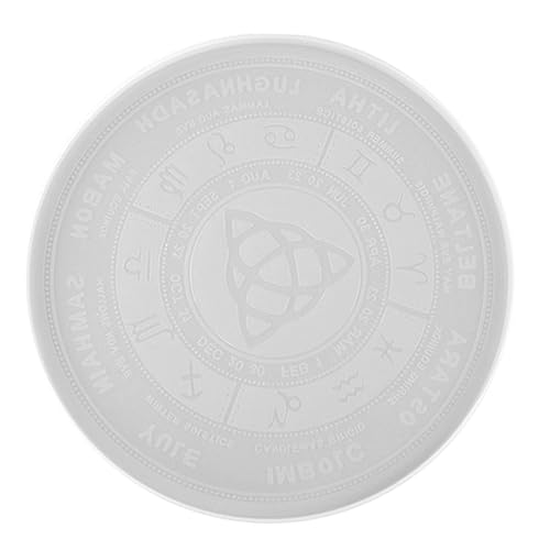 NUOBESTY Diy Silikonform für Kristall Epoxidharz Astrologie Divinationsspiegel Mould Flexible und Transparente Gießform für Kreative Kunstwerke und Handwerk von NUOBESTY