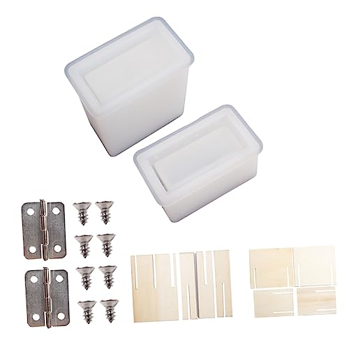 NUOBESTY Diy Zigarettenbox Gießform Set Silikonform für Zigarettenboxen Zubehör Fertige Produkte und Vielseitigen Verwendungsmöglichkeiten von NUOBESTY