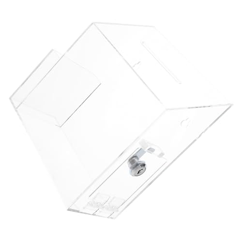 NUOBESTY Donation Box aus Klarem Acryl mit Schloss und Einwurfschlitz Kompakte Transparente Spendenbox für Wohltätigkeit Fundraising Büro Wahl und Vorschlagsammlung NUOBESTY Donation Box aus Klarem Acryl mit Schloss und Einwurfschlitz Kompakte Transparente Spendenbox für Wohltätigkeit Fundraising Büro Wahl und Vorschlagsammlung von NUOBESTY