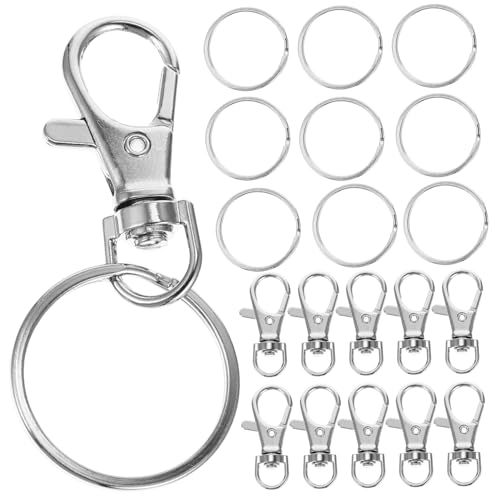 NUOBESTY Drehverschluss Haken Schlüsselanhänger Clips mit D Ringen für Taschen Rucksäcke und Diy Projekte Leicht Langlebig und Einfach zu Bedienen NUOBESTY Drehverschluss Haken Schlüsselanhänger Clips mit D Ringen für Taschen Rucksäcke und Diy Projekte Leicht Langlebig und Einfach zu Bedienen von NUOBESTY