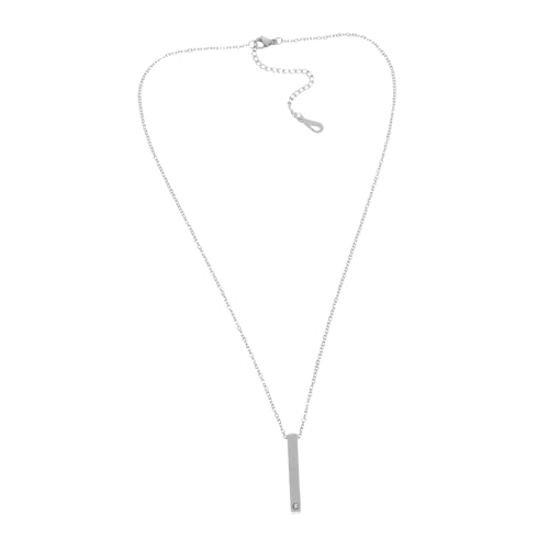 NUOBESTY Edelstahl Diamant Halskette Herren Halsketten Edelstahlkette Für Männer Herren Halskette Anhänger Herren Halskette Kette Bar Anhänger Halskette Bar Halskette Für Männer Zirkon NUOBESTY Edelstahl Diamant Halskette Herren Halsketten Edelstahlkette Für Männer Herren Halskette Anhänger Herren Halskette Kette Bar Anhänger Halskette Bar Halskette Für Männer Zirkon von NUOBESTY