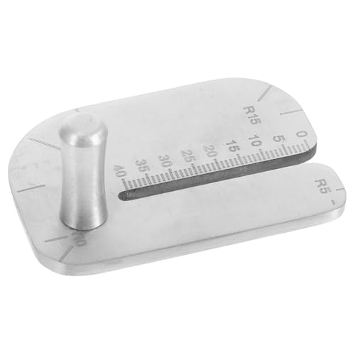 NUOBESTY Edelstahl Leder Punch Aid Platte Präzise Poliert Ergonomisch Lederhandwerk Zubehör Für Lochstanzer Gürtel Lochset Handgefertigt Robust Fein Verarbeitet von NUOBESTY