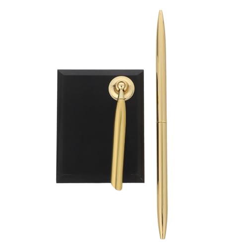 NUOBESTY Eleganter Business Signatur Kugelschreiber mit Stabilem Acrylsockel Edler Metallkugelschreiber für Gästebuch Vielseitiger Empfangsschalter Stift für Hochzeit Büro und NUOBESTY Eleganter Business Signatur Kugelschreiber mit Stabilem Acrylsockel Edler Metallkugelschreiber für Gästebuch Vielseitiger Empfangsschalter Stift für Hochzeit Büro und von NUOBESTY