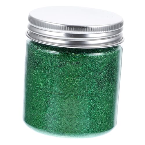 NUOBESTY Extra Feines Grünes Glitzerpulver Flasche für DIY Basteln Nageldesign Körperglitzer Epoxidharz Kunst Gesicht Make up und Haardekoration von NUOBESTY