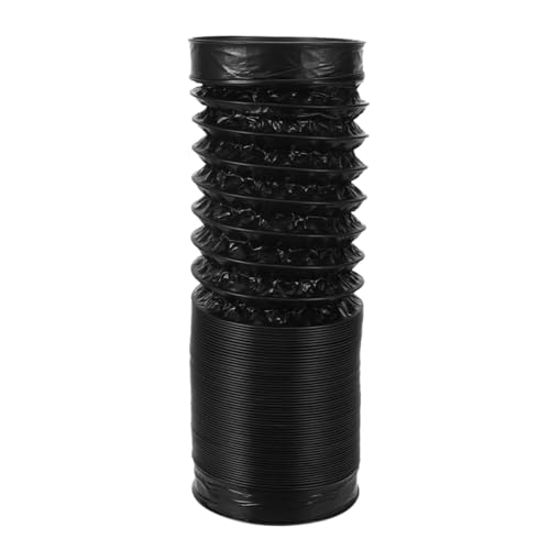 NUOBESTY Flexibles Aluminiumrohr Abluftschlauch Der Klimaanlage Entlüftungsschlauch-set Für Trockner Abgaskanal-kit Trockner-vakuumschlauch Luftkanalschlauch Auspuffrohr Black Pvc von NUOBESTY