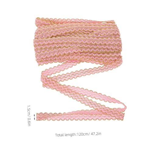 NUOBESTY Geflochtene Spitzenborte S Form Wellenmuster Rosa Dekoratives Band für Kleidung Vorhänge Diy Nähen Verzierung NUOBESTY Geflochtene Spitzenborte S Form Wellenmuster Rosa Dekoratives Band für Kleidung Vorhänge Diy Nähen Verzierung von NUOBESTY