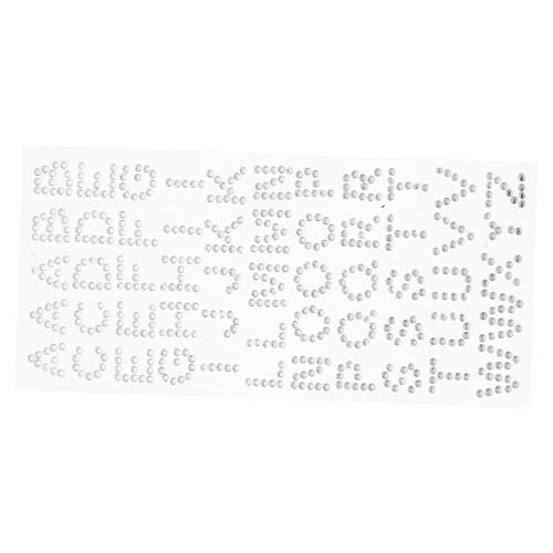 NUOBESTY Glitzer Strass Buchstaben Aufkleber Selbstklebend Diamanten Sticker für Abschluss Dekoration DIY Basteln Journals Scrapbooks Weiß NUOBESTY Glitzer Strass Buchstaben Aufkleber Selbstklebend Diamanten Sticker für Abschluss Dekoration DIY Basteln Journals Scrapbooks Weiß von NUOBESTY