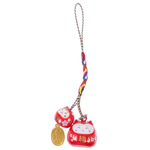 NUOBESTY Glückskatze Anhänger Japanisches Glücksbringer Ornament für Taschen Dekorativer Katzen Pendant mit Glocke Kreatives für Freunde und Familie Leicht und Handlich Gute NUOBESTY Glückskatze Anhänger Japanisches Glücksbringer Ornament für Taschen Dekorativer Katzen Pendant mit Glocke Kreatives für Freunde und Familie Leicht und Handlich Gute von NUOBESTY