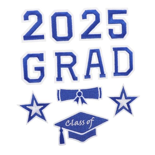 NUOBESTY Graduation Aufbügler Trendige Bestickte Applikationen für Rucksäcke Hüte Jacken und Diy Reparaturen Schulthema Einfache Anwendung mit Bügelkleber NUOBESTY Graduation Aufbügler Trendige Bestickte Applikationen für Rucksäcke Hüte Jacken und Diy Reparaturen Schulthema Einfache Anwendung mit Bügelkleber von NUOBESTY