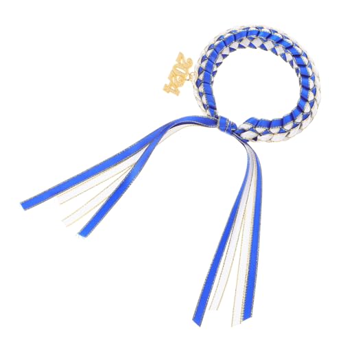 NUOBESTY Graduierungsarmband Handgefertigtes Handgewobenes Armband mit Schmetterlingsknoten Anhänger Leichtes Damen Schmuckaccessoire in Weiß und Blau für Abschlussgeschenke NUOBESTY Graduierungsarmband Handgefertigtes Handgewobenes Armband mit Schmetterlingsknoten Anhänger Leichtes Damen Schmuckaccessoire in Weiß und Blau für Abschlussgeschenke von NUOBESTY