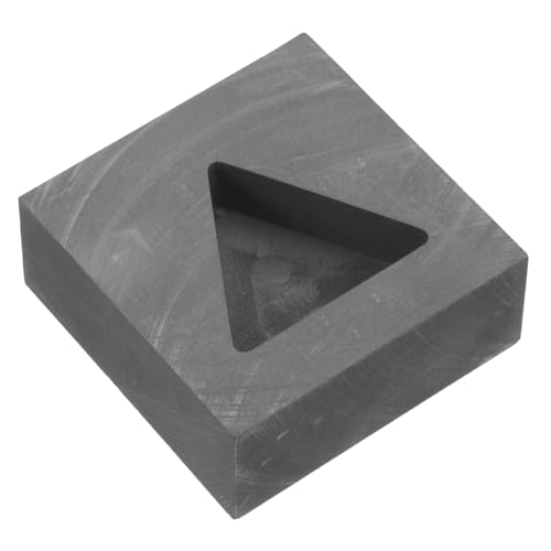 NUOBESTY Graphitform für Schmuck Dreieckige Gießform für Hitzebeständig und für Schmelz und Experimentieranwendungen Platzsparend und Langlebig von NUOBESTY