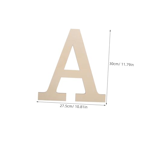 NUOBESTY Großer Holzbuchstabe A Unvollendeter Blanker Buchstabe aus Massivem Holz für DIY Wanddekoration Party Hochzeit Wandbuchstaben zum Aufhängen und Bemalen NUOBESTY Großer Holzbuchstabe A Unvollendeter Blanker Buchstabe aus Massivem Holz für DIY Wanddekoration Party Hochzeit Wandbuchstaben zum Aufhängen und Bemalen von NUOBESTY