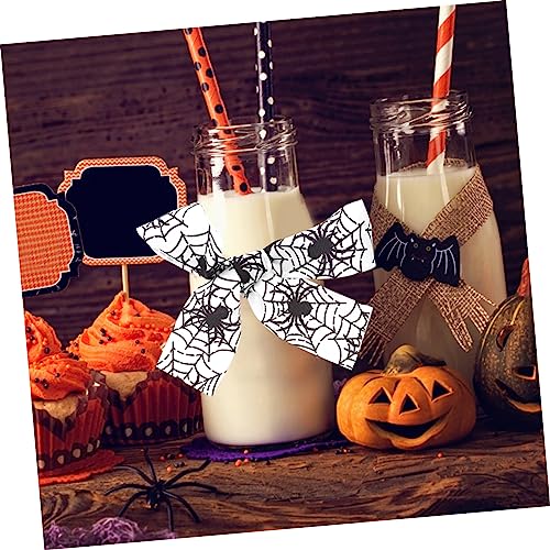 NUOBESTY Halloween Dekoratives Ripsband mit Gedrucktem Muster Diy Geschenkband für Geschenkverpackung Kuchen und Partydekoration Langlebiges Bastelband für Halloween und Heimdekoration von NUOBESTY