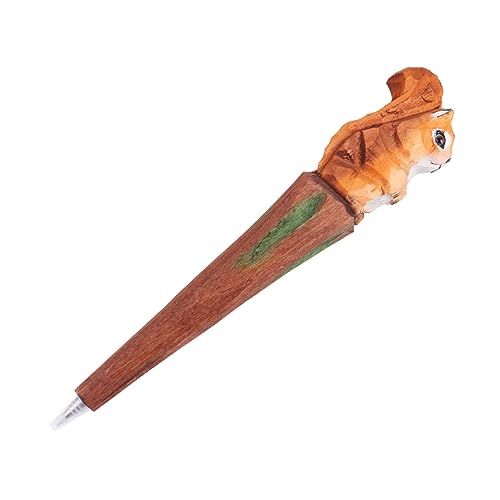 NUOBESTY Handgefertigter Kugelschreiber Eichhörnchen-tierschnitzerei Gelstift Aus Holz Glattes Schreiben Für Studenten NUOBESTY Handgefertigter Kugelschreiber Eichhörnchen-tierschnitzerei Gelstift Aus Holz Glattes Schreiben Für Studenten von NUOBESTY