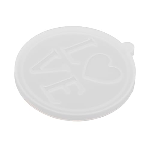 NUOBESTY Herz Silikonform für Schlüsselanhänger Epoxidharz Gussform mit Love Design Diy Anhänger für Kreative Bastelprojekte als für Liebende von NUOBESTY