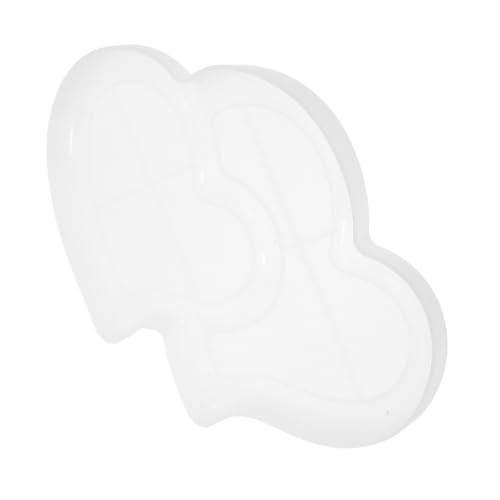 NUOBESTY Herzförmige Silikonform für Epoxidharz für Diy Projekte Schokoladen und Kerzenherstellung Flexibel Langlebig und Temperaturbeständig für Kreative Anwendungen von NUOBESTY