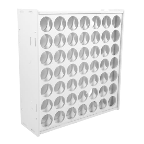 NUOBESTY Holz Farbregal Organizer mit Fächern Wandmontierter Pigment Flaschenhalter für Kreative Aufbewahrung für Künstlerbedarf und Diy Projekte von NUOBESTY