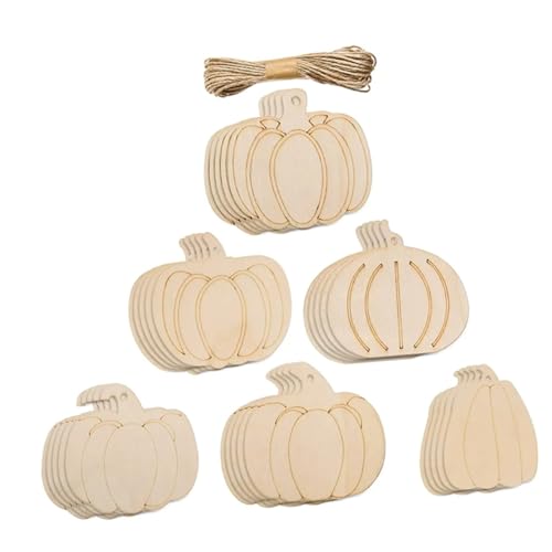 NUOBESTY Holz Kürbisanhänger Teilig DIY Herbstdeko für Halloween und Erntedankfest Lebendige Geschnitzte Kürbisform zum Bemalen und Aufhängen Kreative Holzdesign Chips NUOBESTY Holz Kürbisanhänger Teilig DIY Herbstdeko für Halloween und Erntedankfest Lebendige Geschnitzte Kürbisform zum Bemalen und Aufhängen Kreative Holzdesign Chips von NUOBESTY