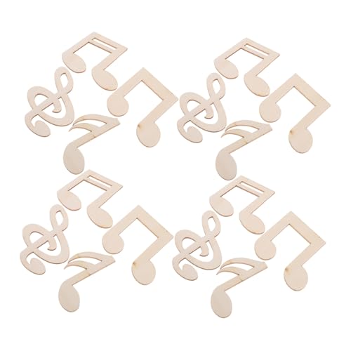 NUOBESTY Holz Musiknoten Holzfiguren Unbemalt Höhe Natürliche DIY Bastelsets Malspielzeug Kreative Handwerksdekoration Für Party Und Lernspaß NUOBESTY Holz Musiknoten Holzfiguren Unbemalt Höhe Natürliche DIY Bastelsets Malspielzeug Kreative Handwerksdekoration Für Party Und Lernspaß von NUOBESTY