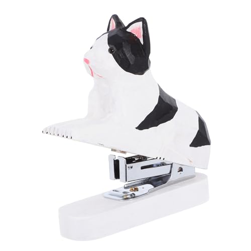 NUOBESTY Holz Tier Mini Hefter Handgeschnitzte Katze für Schreibtisch Büro und Schule Kindgerechtes Design Robust und Vielseitig für Zuhause und Unterwegs NUOBESTY Holz Tier Mini Hefter Handgeschnitzte Katze für Schreibtisch Büro und Schule Kindgerechtes Design Robust und Vielseitig für Zuhause und Unterwegs von NUOBESTY