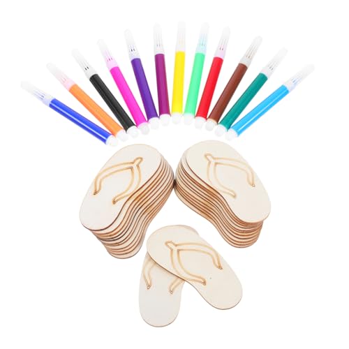 NUOBESTY Holzpantoffeln Diy mit Robuste Strand Sandalen aus Holz Links Rechts Malstifte Hawaii Summer Crafts für Beach Party Dekoration und Kreative Gestaltung NUOBESTY Holzpantoffeln Diy mit Robuste Strand Sandalen aus Holz Links Rechts Malstifte Hawaii Summer Crafts für Beach Party Dekoration und Kreative Gestaltung von NUOBESTY