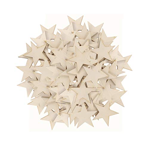 NUOBESTY 30mm Holzsterne, 100 Stücke Holz Stern Zum Basteln, Holzscheiben zum DIY Bemalen und Basteln Holz Streudeko Tischdeko Hängedeko für Hochzeit Party DIY Handwerk Verzierungen NUOBESTY 30mm Holzsterne, 100 Stücke Holz Stern Zum Basteln, Holzscheiben zum DIY Bemalen und Basteln Holz Streudeko Tischdeko Hängedeko für Hochzeit Party DIY Handwerk Verzierungen von NUOBESTY