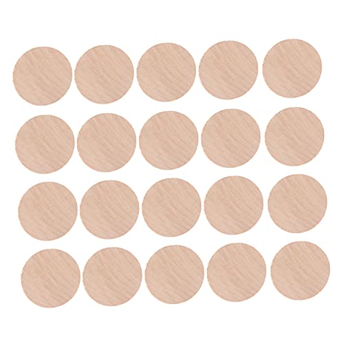 NUOBESTY Pädagogischer Mathematikunterricht 5 Mm Holzscheiben Runde Holzstücke Für Jungen Und Mädchen 50-teiliges Set von NUOBESTY